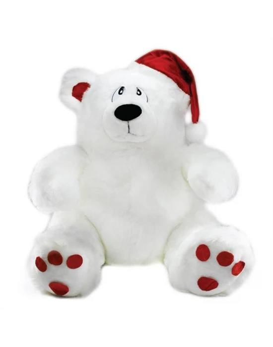 Neco Plush Yılbaşı Noel Şapşal Ayı Peluş Oyuncak 70 cm