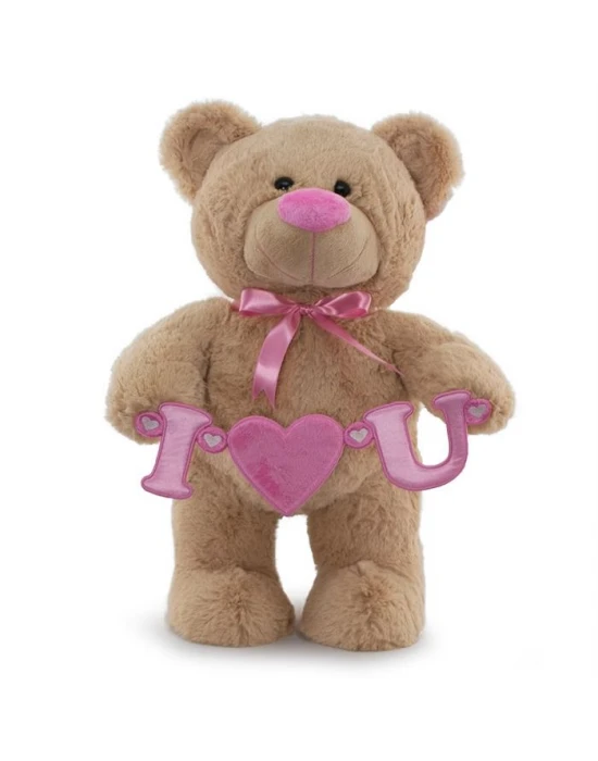 Neco Plush I Love You Flamalı Ayakta Ayı 70 cm