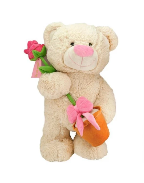 Neco Plush Saksılı Aşık Peluş Ayı 70 cm