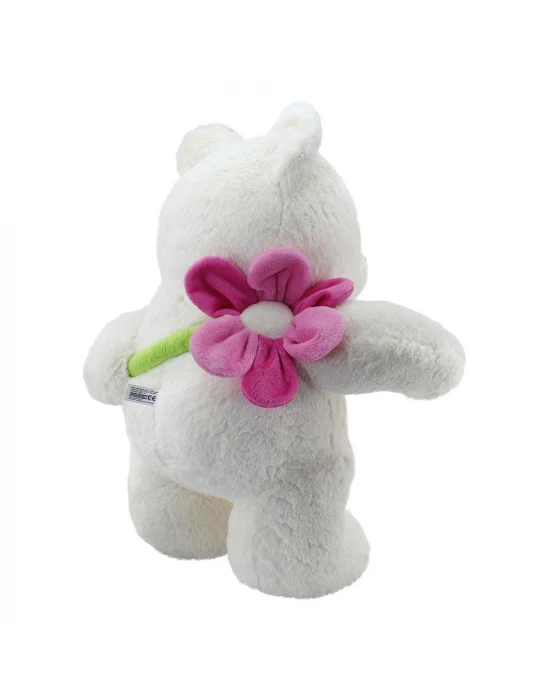 Neco Plush Arkada Papatya Tutan Peluş Ayı 55 cm