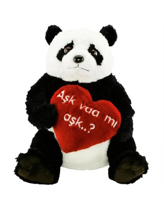 Panda Aşk Varmı Aşk Peluş 70 cm