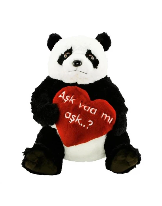 Panda Aşk Varmı Aşk Peluş 50 cm