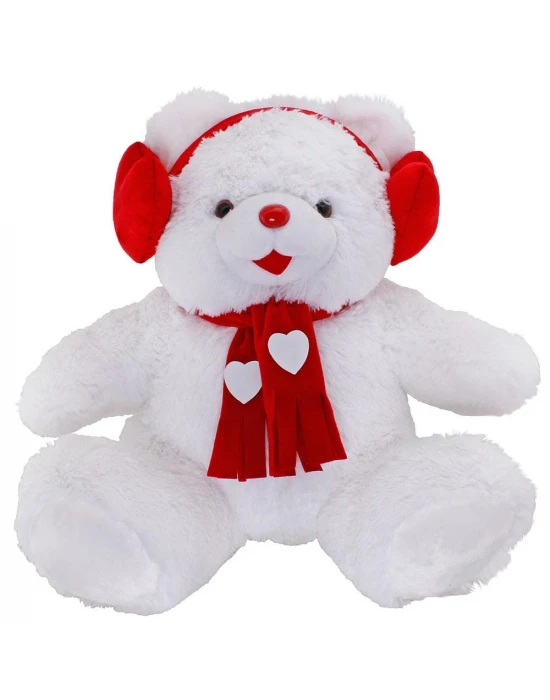 Neco Plush Kalp Kulaklıklı Cici Ayı 60 cm Peluş Oyuncak