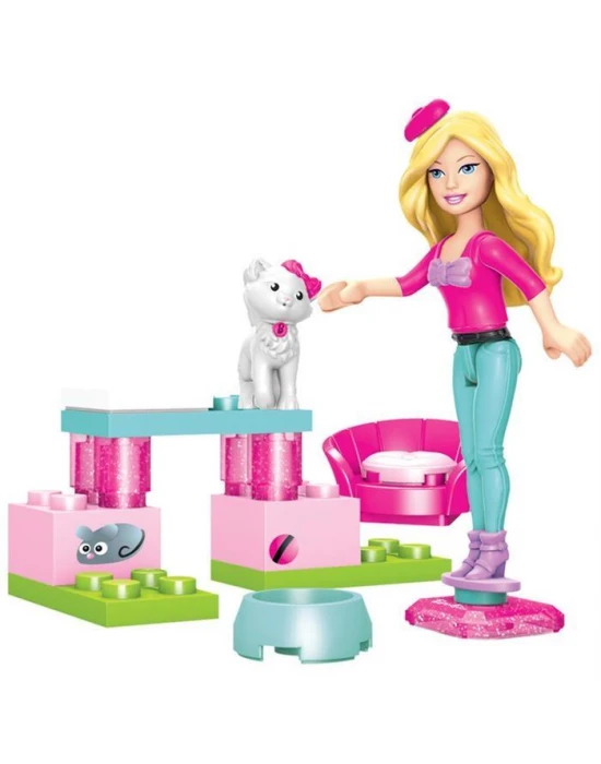 Mega Bloks Barbie Kedi Yavrusu Bakıcısı Oyun Seti