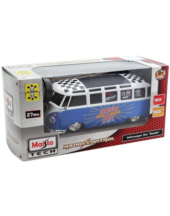 Maisto Tech Volkswagen Van Samba 1:24 Uzaktan Kumandalı ArabaMavi