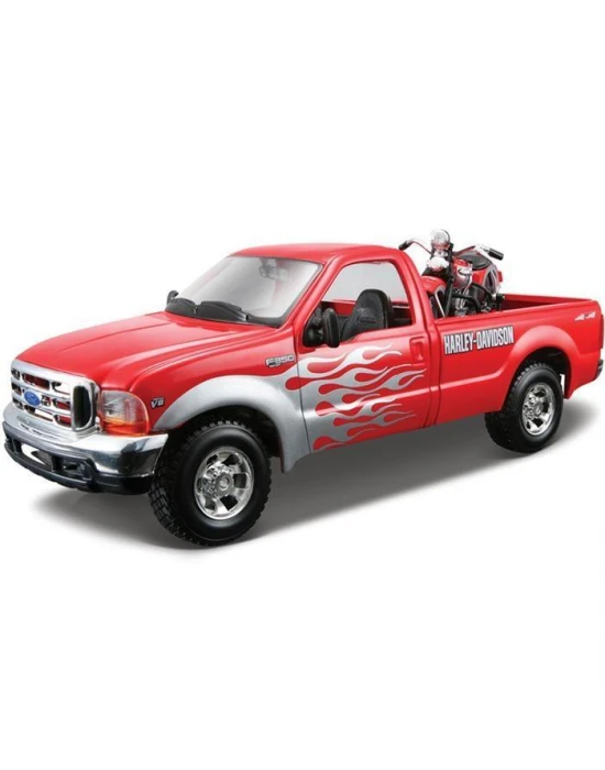Maisto Ford F-350 Pickup 1999 1:27 Model Araba Kırmızı