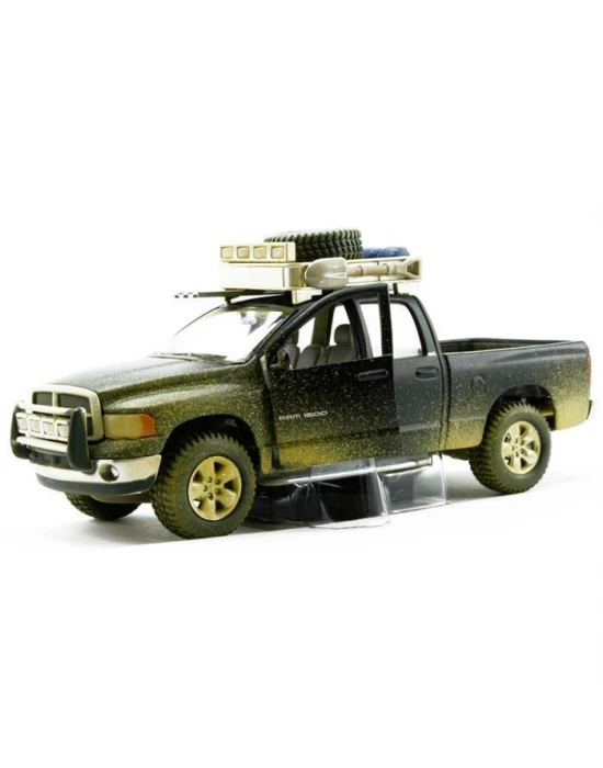 Maisto 2002 Dodge Ram Quad Cam 1:24 Dirt Riders Yeşil