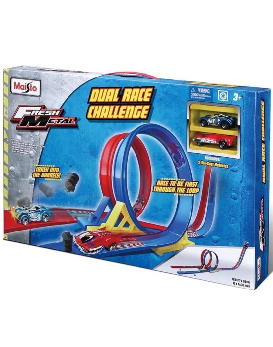 Maisto Fresh Metal Dual Race Challenge Yarış Oyun Seti