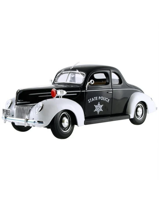 Maisto 1939 Ford Deluxe Police 1:18 Model Araba Special Edition