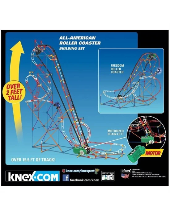 K’Nex All Star Adventure Roller Coaster Seti (Motorlu)Thrill Ride