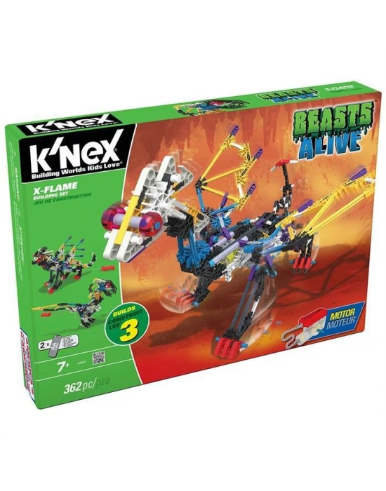 K’Nex X-Flame Yapım Seti (Motorlu) Beasts Alive Knex 34692