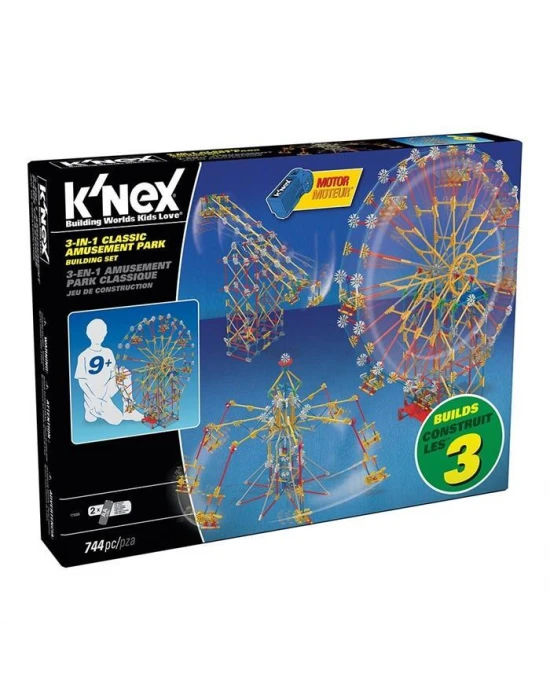 K’Nex 3-in-1 Klasik Lunapark Seti (Motorlu) Thrill Rides Knex 170
