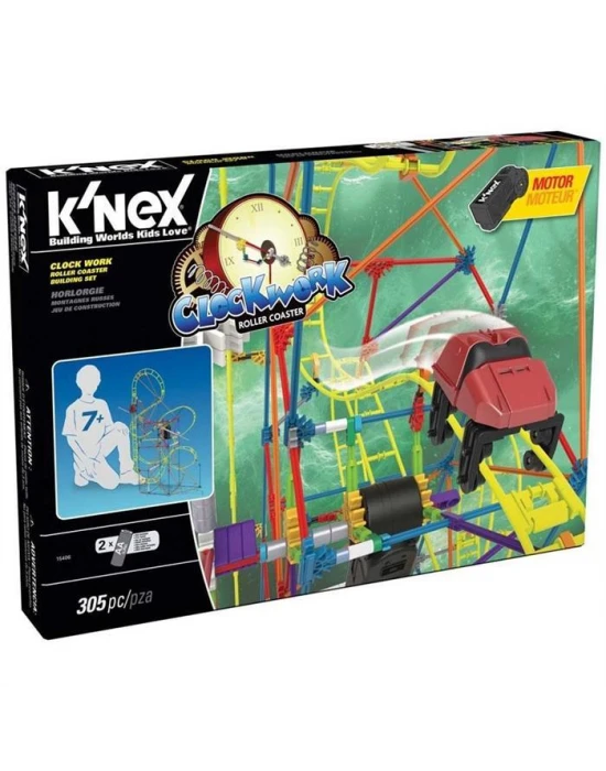 K’Nex Clock Work Roller Coaster Seti (Motorlu) Thrill Rides Knex