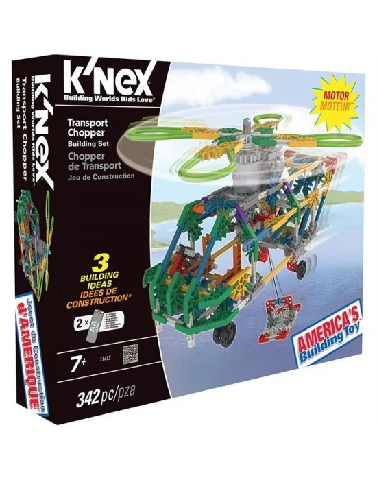 K’Nex Taşıyıcı Helikopter (Işıklı) Building Set Knex 11413