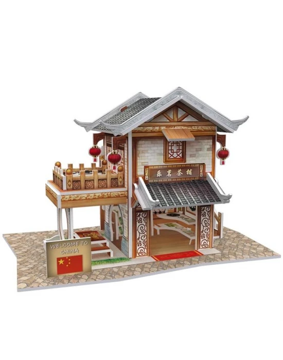 Cubic Fun 3D 46 Parça Puzzle Çin Çay Evi
