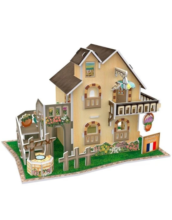 Cubic Fun 3D 36 Parça Puzzle Fransız Garden Kulübesi