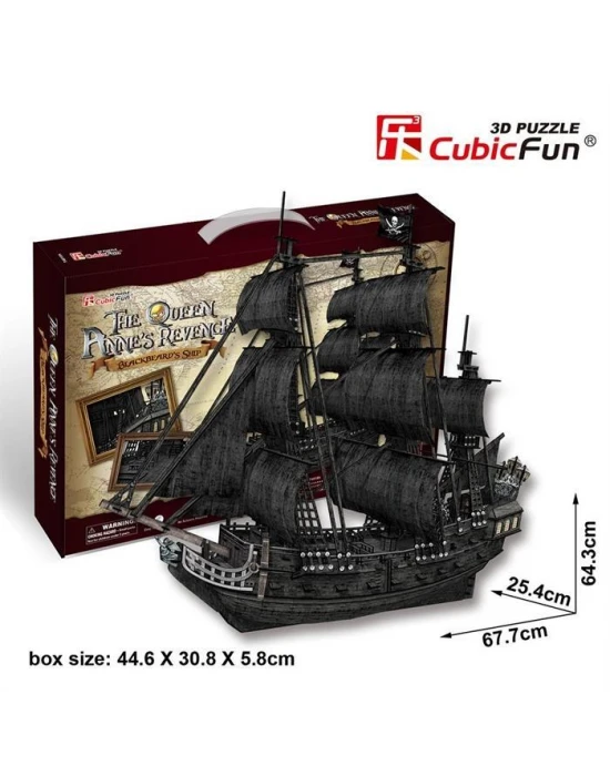 Cubic Fun 3D 308 Parça Puzzle The Queen Anne’s Revenge Gemi