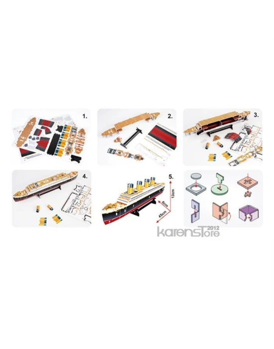 Cubic Fun 3 Boyutlu 35 Parça Puzzle Titanic Gemi