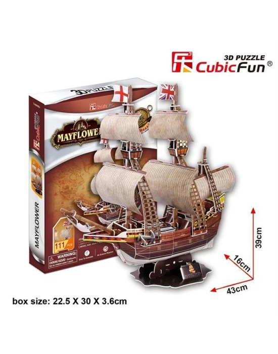 Cubic Fun 3D 111 Parça Puzzle May Flower Gemi