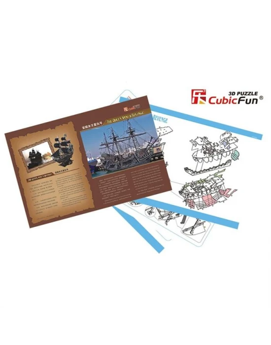 Cubic Fun 3D 155 Parça The Queen Anne’s  Revenge Gemi