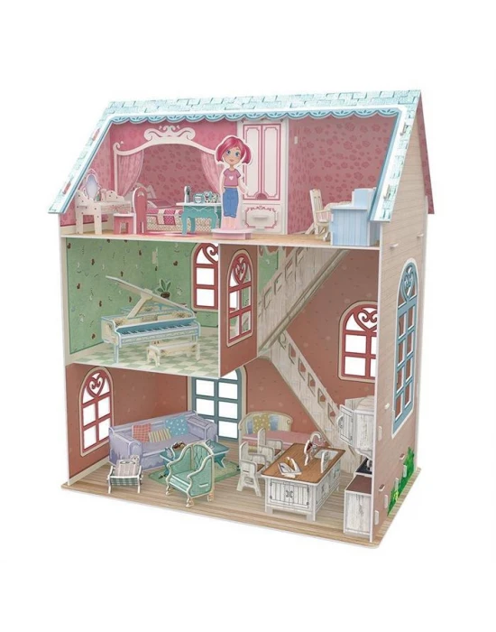 Cubic Fun 3D Puzzle 105 Parça Piyanistin Evi