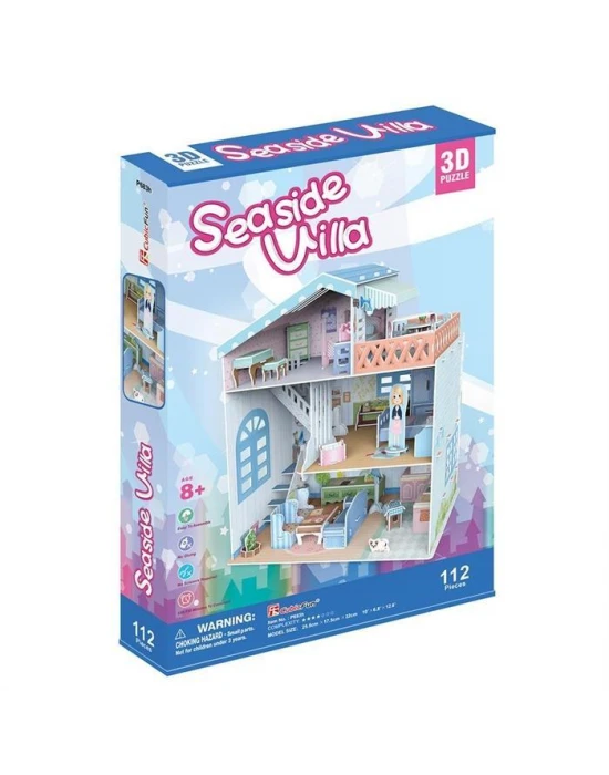 Cubic Fun 3D Puzzle 112 Parça Sahil Evi