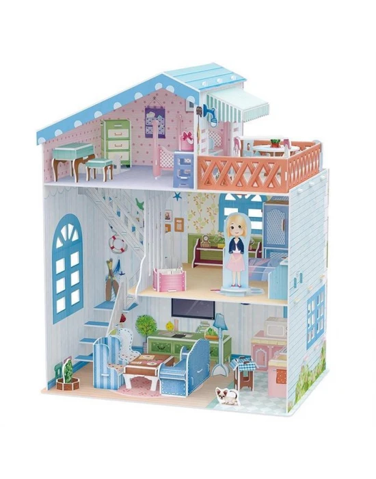 Cubic Fun 3D Puzzle 112 Parça Sahil Evi