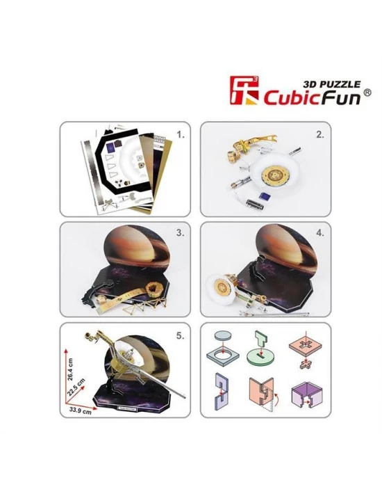 Cubic Fun 3D 71 Parça Puzzle Voyager Uydu Aracı