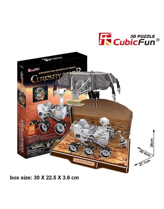 Cubic Fun 3D 166 Parça Puzzle Curiosity Kaşif Robotu