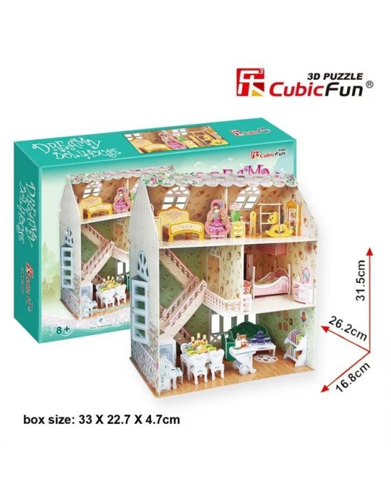 Cubic Fun 3D 160 Parça Puzzle Rüya Bebek Evi