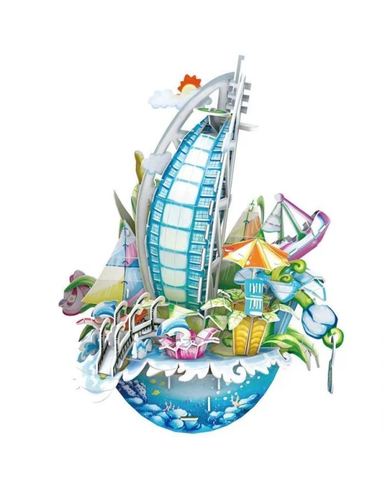 Cubic Fun 3D 57 Parça Puzzle Dubai Şehir Kompozisyonu