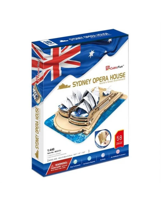 Cubic Fun 3D Puzzle 58 Parça Sydney Opera Binası - Avustralya