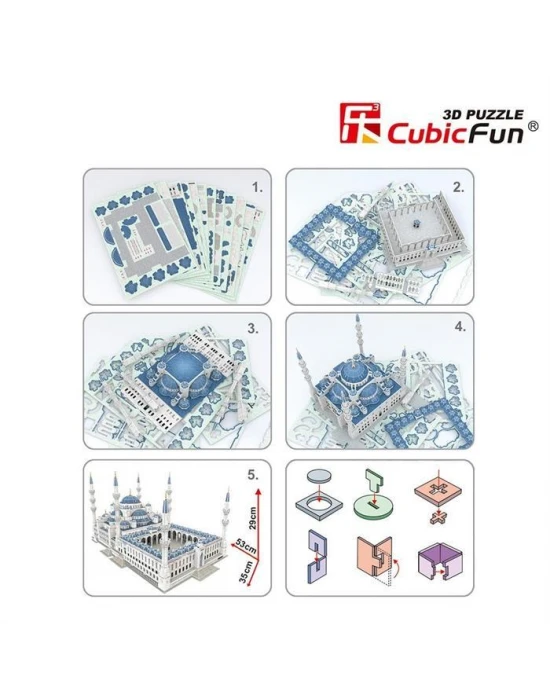 Cubic Fun 3D 321 Parça Puzzle Sultan Ahmet Camii