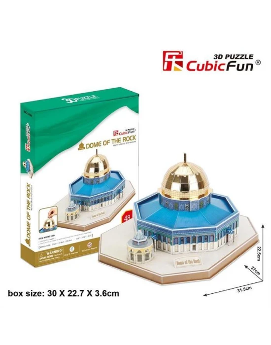 Cubic Fun 3D 48 Parça Puzzle Kubbet-üs Sahra - İsrail