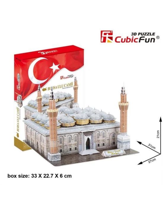 Cubic Fun 3D 131 Parça Puzzle Bursa Ulu Camii