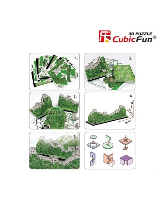 Cubic Fun 3D 75 Parça Puzzle The Çin Seddi - Çin