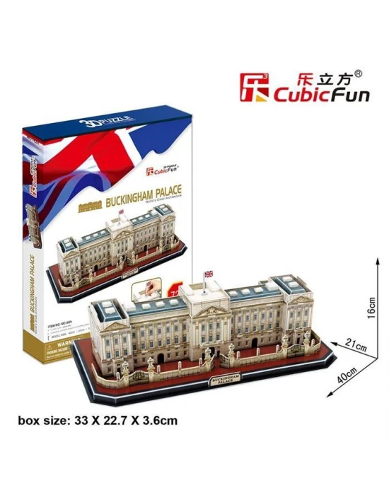 Cubic Fun 3D 72 Parça Puzzle Buckingham Sarayı - İngiltere
