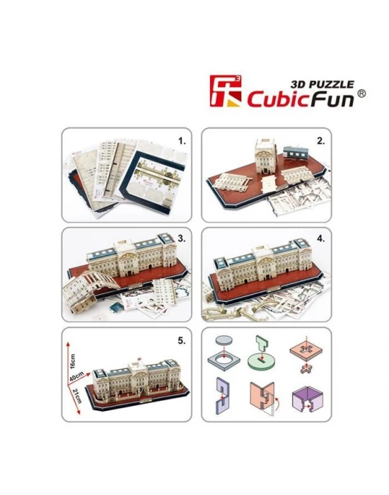 Cubic Fun 3D 72 Parça Puzzle Buckingham Sarayı - İngiltere