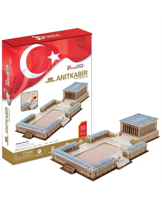 Cubic Fun 3D 59 Parça Puzzle Anıtkabir