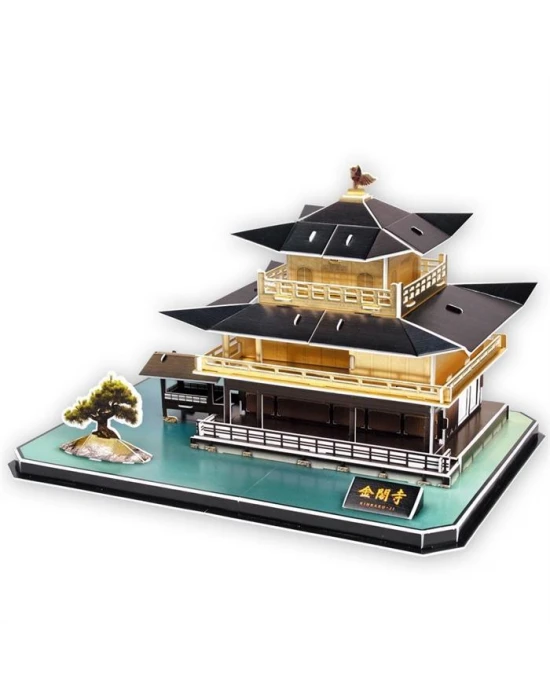 Cubic Fun 3D 56 Parça Puzzle Kinkakuci Tapınağı - Japonya