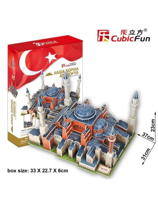 Cubic Fun 3D 225 Parça Puzzle Tarihi Ayasofya Camii