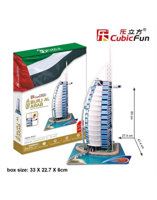 Cubic Fun 3D 101 Parça Puzzle Burç El Arap - Dubai