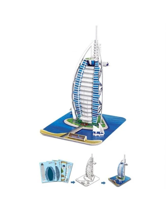 Cubic Fun 3D 101 Parça Puzzle Burç El Arap - Dubai