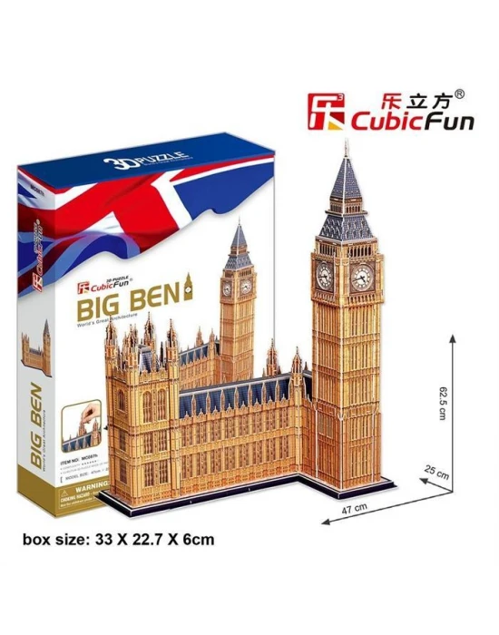 Cubic Fun 3D 117 Parça Puzzle Big Ben Saat Kulesi - İngiltere