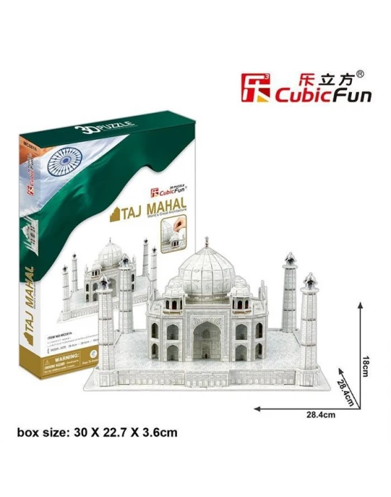 Cubic Fun 3D 87 Parça Puzzle Taj Mahal - Hindistan