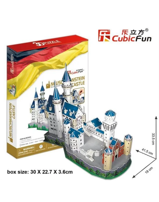 Cubic Fun 3D 98 Parça Puzzle Neuschwanstein Kalesi- Almanya