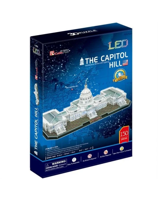 Cubic Fun 3D 150 Parça Puzzle The Capitol Hill Kongre Binası - AB