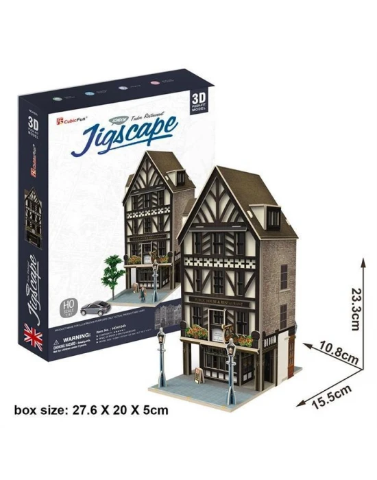 Cubic Fun 3D Puzzle Jigscape Tudor Restoran Binası Londra
