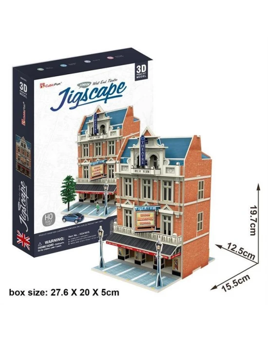 Cubic Fun 3D Puzzle Jigscape Tiyatro Binası Londra