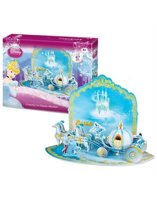 Cubic Fun 3D 47 Parça Puzzle Cinderella’nın Büyülü Masalları
